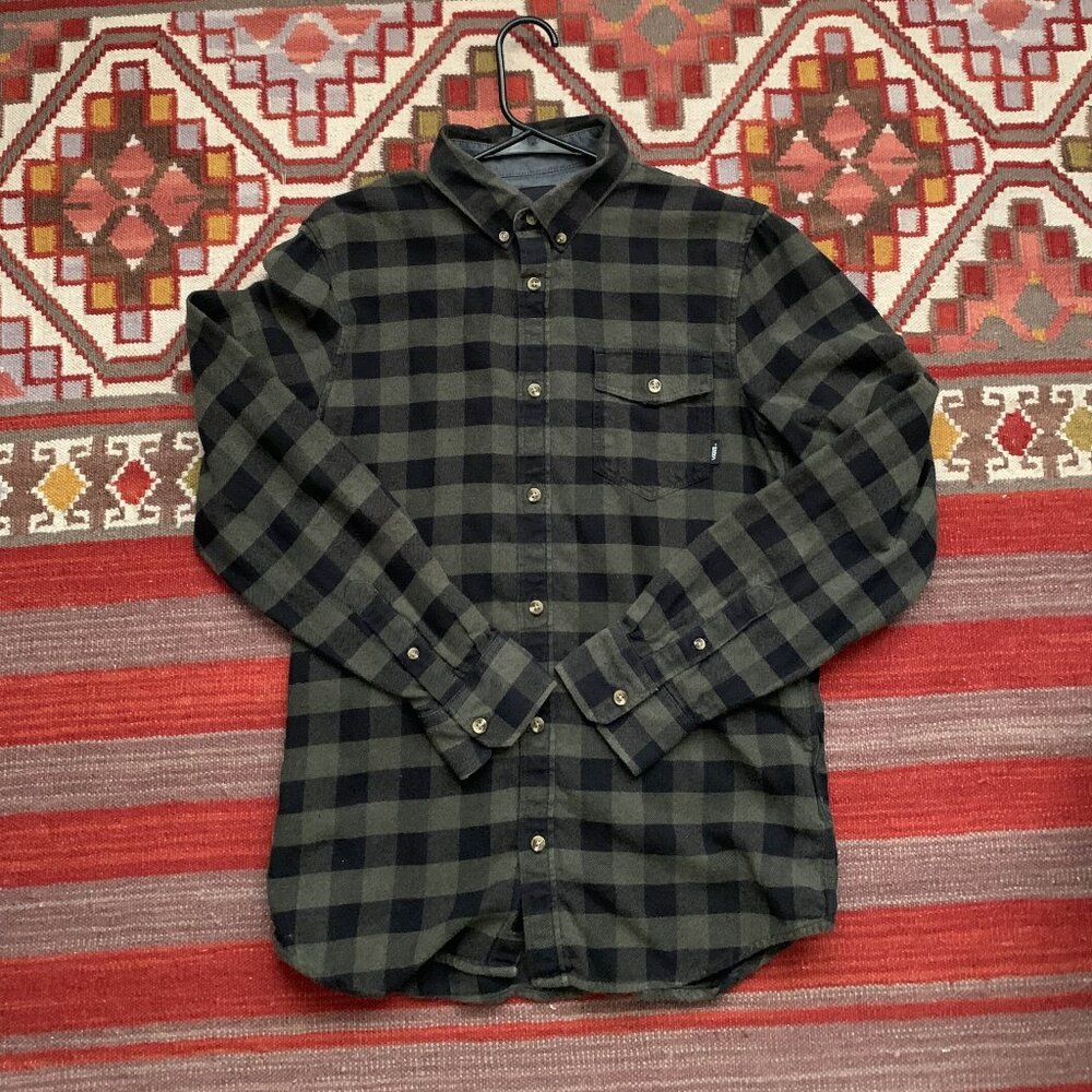 Vans green/black flannel